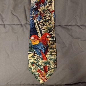 Endangered Species Tie - Tri-Color Parrot Edition